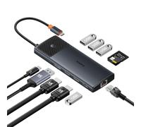 Baseus 11W1 Usb-A/Usb-C Pd/Hdmi/Dp/Rj45/Sd/Tf Multifunction Hub Black