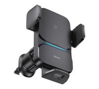 Baseus Car Mount Wireless Charger Wisdom Auto Alignment Air Outlet Base QI 15W Black (CGZX000001)