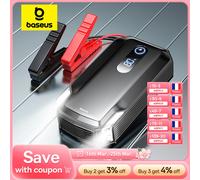 Baseus 20000mAh démarreur de saut de voiture batterie externe 2000A 20000mAh chargeur de batterie de voiture Auto Booster d'urgence dispositif de démarrage démarrage de saut 20000mAh 2000A