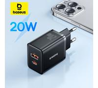 Baseus Chargeur Rapide Compact Quick Charger Dual Blanc 20 W