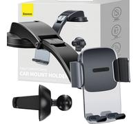 Baseus 2in1 support voiture pour cockpit et grille de ventilation noir (SUYK000001)