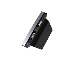 Baseus 45W Hub USB pour Tesla Model Y Model 3 2021 2022 2023, 4 en 1 Multi-Port Station d'accueil Rétractable avec Câble de Chargeur Rapide, Hub USB C pour Accessoire Tesla Model Y/3