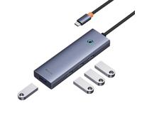 Baseus Hub Ultrajoy 4-en-1 USB-C vers USB 3.0 Gris spatial