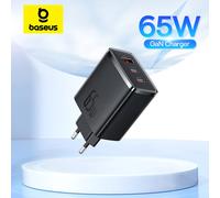 Baseus 65W GaN chargeur PD Charge Type C USB chargeur Support QC Portable chargeur rapide pour iPhone 17 16 15 14 13 12 chargeur d'ordinateur Portable