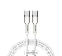 Baseus 6953156202375 câble USB USB 2.0 2 m USB C Argent, Blanc