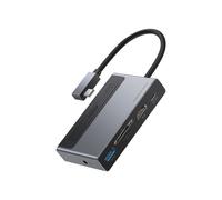 Baseus 6in1 adaptateur HUB multifonctionnel avec commutateur d'alimentation USB Type C - USB Type C Power Delivery 100 W / HDMI 4K 60 Hz / lecteur de cartes mémoire SD et microSD / USB 3.2 Gen 1 / min