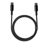 Baseus Câble USB-C vers USB-C Tungsten Gold 100 W 1 m Noir - Charge rapide et transfert de données