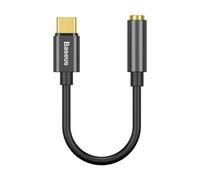 Baseus Adaptateur Audio USB-C-Mini Jack 3,5 mm Noir