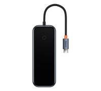 Baseus Adaptateur Hub 4w1 USB-C avec 4 x USB 3.0 (Gris foncé)