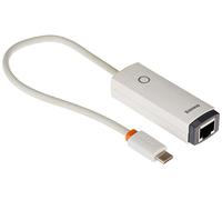 Baseus Adaptateur réseau USB-C vers RJ45 série Lite (Blanc)