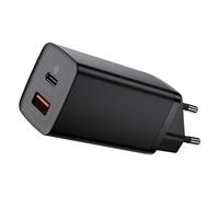 Baseus Chargeur de voyage GaN2 Lite CCGAN2L-B01 – 65W QC 3.0 PD 3.0 USB C+U EU Noir