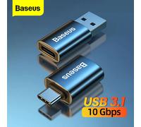 Baseus - adaptateur USB 3.1 OTG Type C vers USB femelle, convertisseur pour Macbook Pro Air, Samsung S22, Xiaomi, connecteur USBC OTG USB-C USB2.0 TypeC vers USB