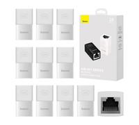 Baseus AirJoy Series, Ethernet RJ-45, 10 pièces, blanc