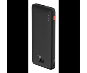 Baseus Airpow 10000mAh Noir - Batterie Externe Power Delivery 20W, 1x USB-A, 1x USB-C, recharge rapide, compatible Smartphones/Tablettes, PPQD090001