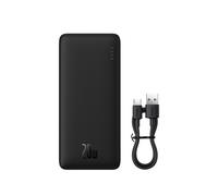 Baseus Power Bank Airpow, C+U, 20w, 20000 Mah, With Baseus Simple Series Type-C 0,50m Cable, Black (P10022804113-00)