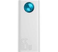 Baseus Amblight Portable Battery, 30000mAh, QC 3.0, PD, 3A, 65W, Laptop Charging - Blanc