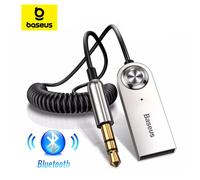Baseus AUX Bluetooth adaptateur voiture 3.5mm Jack Dongle câble mains libres voiture Kit transmetteur Audio Auto Bluetooth 5.0 récepteur