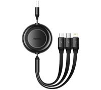 Baseus CAMJ010001 câble USB USB 3.2 Gen 1 (3.1 Gen 1) 1,1 m USB A USB C/Micro USB-A/Lightning Noir