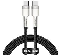 Baseus Baseus Cafule Series câble USB-C vers USB-C Métal 100 Watt 1 mètre Noir Noir