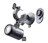 Baseus Baseus PrimeTrip support de téléphone 2-en-1 pour vélo avec lumière de vélo Magnétique Universel Cosmic Black Noir