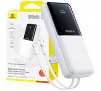 Bas192.- Banque d'alimentation à charge rapide pour téléphone, batterie externe, chargeur Powerbank pour Xiaomi, écouteurs, iPhone, Samsung, iPad, 20000mAh, PD 22.5W White