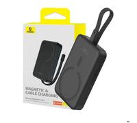 Baseus - Batterie externe Magnétique Mini (P10022109113-00) - MagSafe, USB-C, 10000mAh, 20W - Noir