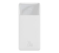 Baseus Bipow Powerbank, 10 000mAh, 2x USB + USB-C, 20W, blanc