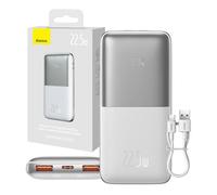 Baseus Bipow Pro Powerbank 10000mAh 22,5W + câble USB 3A 0,3m blanc (PPBD040002)