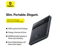 Baseus Blade H1 Batterie externe à recharge rapide 20000mAh 100W - Noir