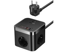 Baseus Bloc multiprise GaN5 USB C 30 W - Chargeur USB C - 3 Prises avec Interrupteur - Chargeur PD Portable pour MacBook, iPad, iPhone 16/15/14/13/12, Galaxy, Jeu, Maison, Bureau