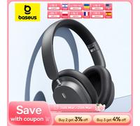 Baseus Bowie D05 casque sans fil Bluetooth 5.3 écouteur HIFI niveau casque 40mm pilote pliable sur l'oreille casque 70H temps White