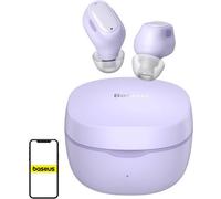 Baseus Bowie WM01 casque sans fil, TWS, Bluetooth 5.3, casque (40 mAh), étui de charge (300 mAh), violet