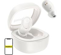 Baseus Bowie WM02 casque sans fil, TWS, Bluetooth 5.3, 40 mAh (casque), 300 mAh (étui de chargement), blanc OS