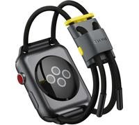 Baseus Bracelet sport ajustable Let`s Go pour Apple Watch 3/4/5/6/SE 38/40mm (LBAPWA4-AGY) Gris-jaune