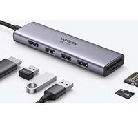 bright mirror 2 cable retractable 3in1 usb type a micro usb + lightning + usb type-c 66w 1.1m violet (camj010105)