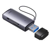 Baseus Lecteur de carte USB-A – Série Lite – SD/TF USB 3.0 Prêt à l'emploi – Gris