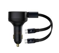 Chargeur Auto Double USB-C 33W Baseus Enjoyment Noir Haute Vitesse