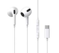 Baseus C17 Casque Avec fil Ecouteurs Appels/Musique USB Type-C Blanc