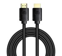 Baseus Câble adaptateur HDMI 2.1, HDMI 8K vers HDMI 8K 60 Hz, 2 m, noir