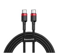 Baseus Câble CAFULE PD2.0 60 W Type-C/C (20 V 3 A) 1 m Rouge/Noir