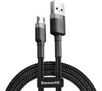Baseus – Câble Cafule USB double face vers micro‑USB QC 3.0 2,4 A 1 m Gris/Noir