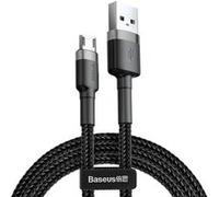Baseus Câble Cafule CAMKLF-HG1 USB 2.0 USB A - Micro-B M/M 3 m 2A Noir/Gris