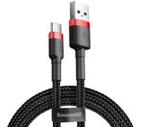 Baseus Cafule Cable - USB to USB-C Connect & Charge Cable 2 A, 2 m (Red/Black)