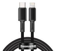 Baseus Câble d'alimentation et de données PD tressé haute densité 20 W 1 m Câble d'alimentation et de données durable (480 Mbps) pour Apple iPhone 14 Pro Max, 13, 12, 11, XS, XR, X, 8 Plus, 7, 6s et