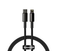 Baseus Câble De Charge Rapide Pd 20W Câble De Données Type C Vers Ip Pour Iphone 16 15 14 Pro Max Pour Macbook Ipad Mini Air 1M/2M Cordon.Black.1M