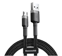 Baseus Câble Micro USB Cafule 2.4A 1m (gris-noir) - CAMKLF-BG1