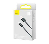 Baseus Câble USB-C Série Dynamic 100W 1 m Nylon tressé Noir Charge et transfert