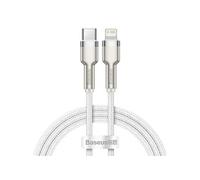 baseus cable type-c pour apple lightning 8-pin pd20w power delivery cafule metal cable catljk-a02 1m blanc