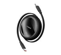 Baseus Câble USB C 100 W PD 5 A QC 4.0 - Câble de Charge Rapide Rétractable Vers USB C - Longueur Préréglée à 4 Niveaux Pour iPhone 15, Samsung, iPad - Facile