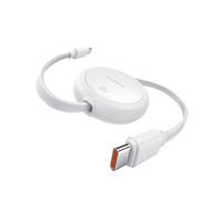 Baseus Câble USB C, 60 W PD 5 A QC 4.0, mini, de charge rapide, rétractable, USB C vers USB C, longueur préréglée à 4 niveaux, pour iPhone 15, Samsung, iPad, facile à ranger, portable